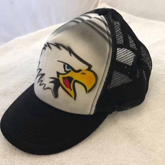 Cobra Eagle Youth Adjustable Black Mesh SnapBack Trucker Cap - Picture 11 of 13